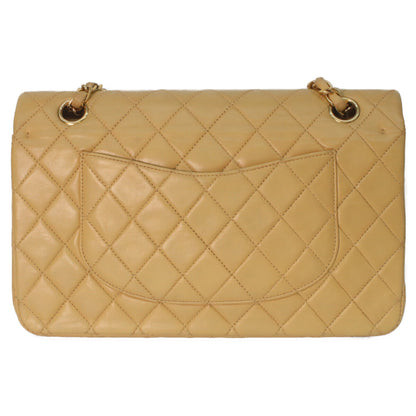 香奈儿 CHANEL 6号 A01112 米色 羊皮 金色金属件 Matelasse 25 单肩包