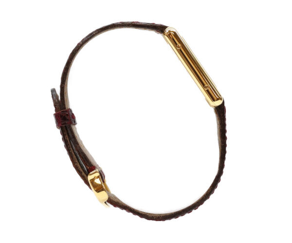Cartier カルティエ 89年 925 マストタンクヴェルメイユLM トリニティ文字盤 QZ 革 腕時計