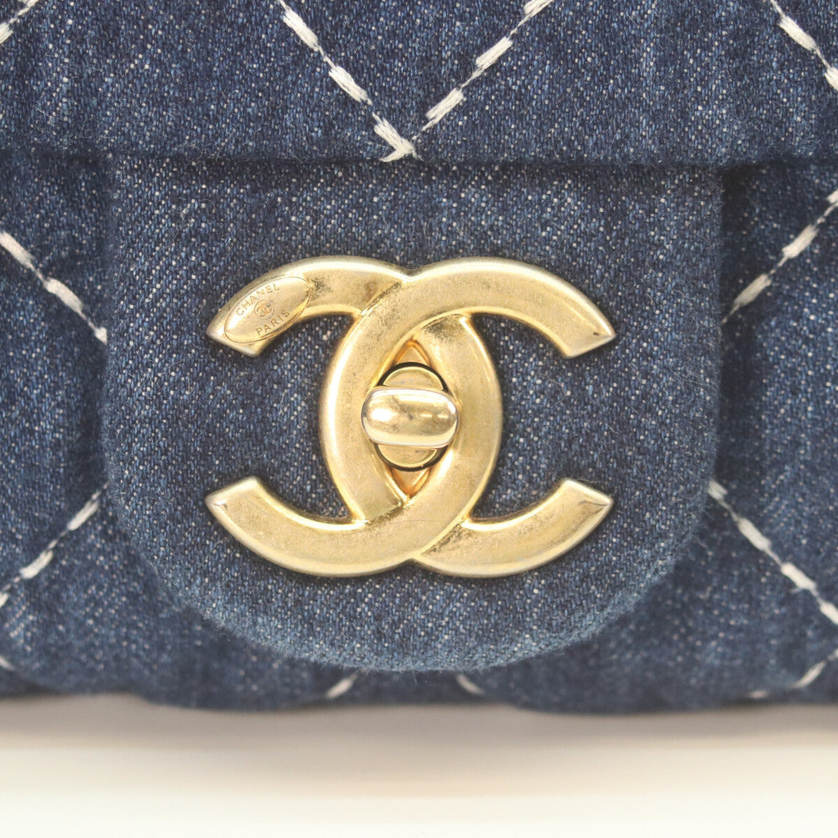 CHANEL シャネル 29番 AS1328 インディゴ デニム ゴールド金具 シングルフラップ マトラッセ チェーンショルダー ショルダーバッグ