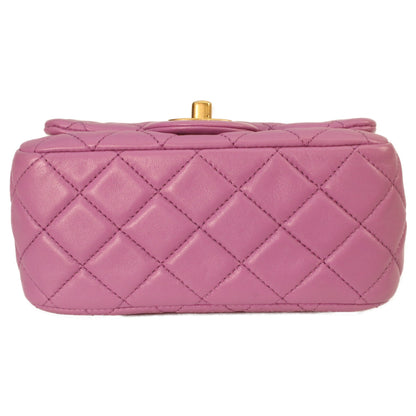CHANEL シャネル AS1786 パールクラッシュ ココボール ラベンダー ラム ゴールド金具 ミニマトラッセ17 ショルダーバッグ