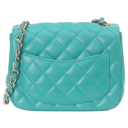 CHANEL シャネル 23番 A35200 エメラルドグリーン ラム ゴールド金具 ミニマトラッセ17 ショルダーバッグ