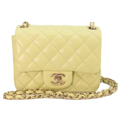 CHANEL シャネル A35200 ピスタチオ ラム ゴールド金具 ミニマトラッセ17 ショルダーバッグ