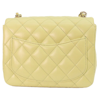 CHANEL シャネル A35200 ピスタチオ ラム ゴールド金具 ミニマトラッセ17 ショルダーバッグ