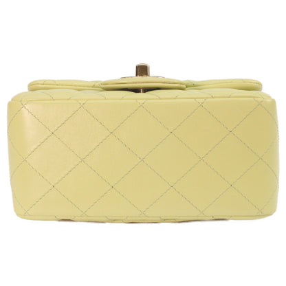 CHANEL シャネル A35200 ピスタチオ ラム ゴールド金具 ミニマトラッセ17 ショルダーバッグ