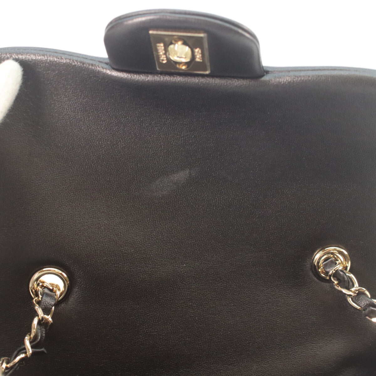 CHANEL CHANEL AS4288 Matelassé 20 Black lambskin×patent leather gold hardware single-flap bag shoulder bag