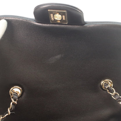 CHANEL CHANEL AS4288 Matelassé 20 Black lambskin×patent leather gold hardware single-flap bag shoulder bag
