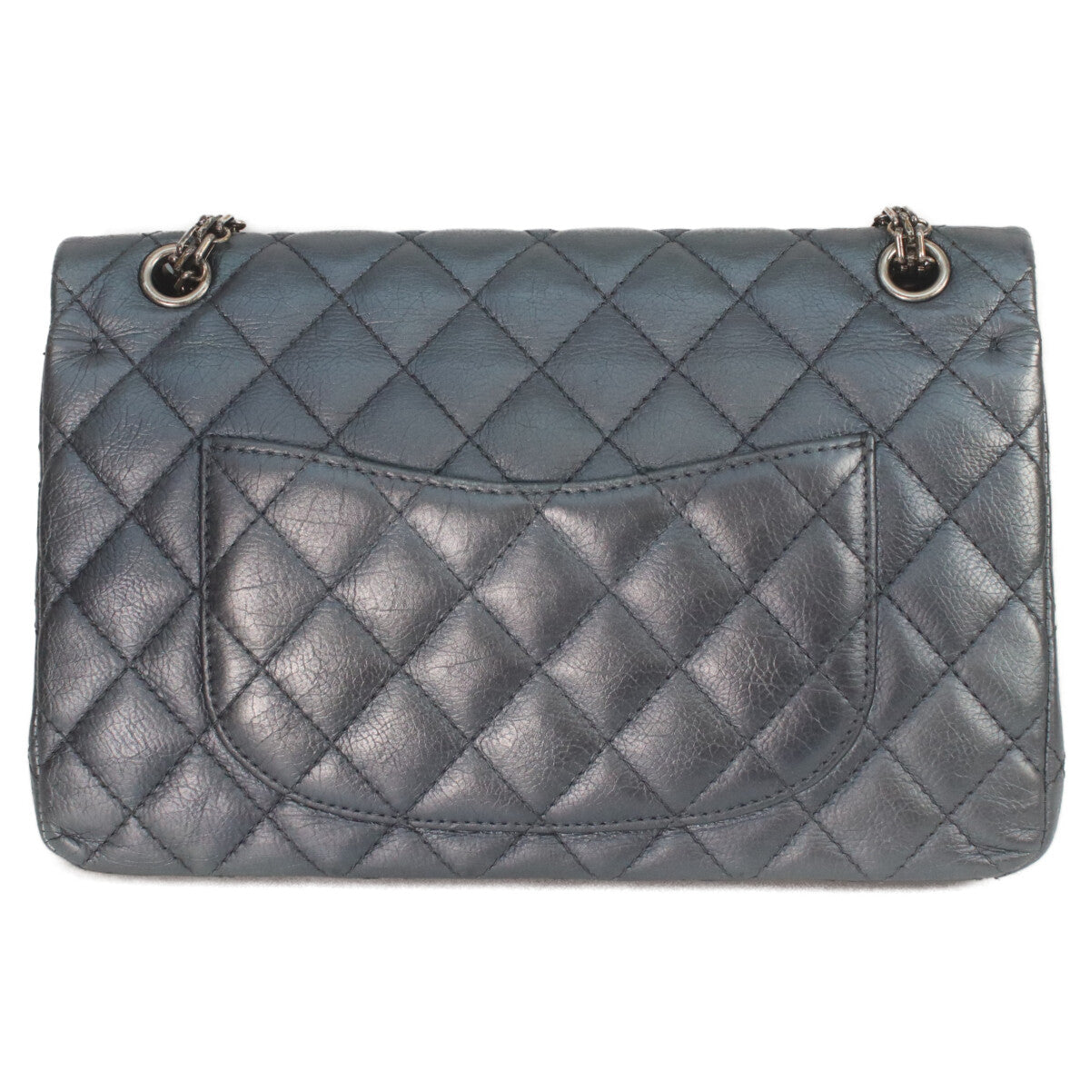 CHANEL シャネル 21番 A37587 ガンメタリック ブルーグレー