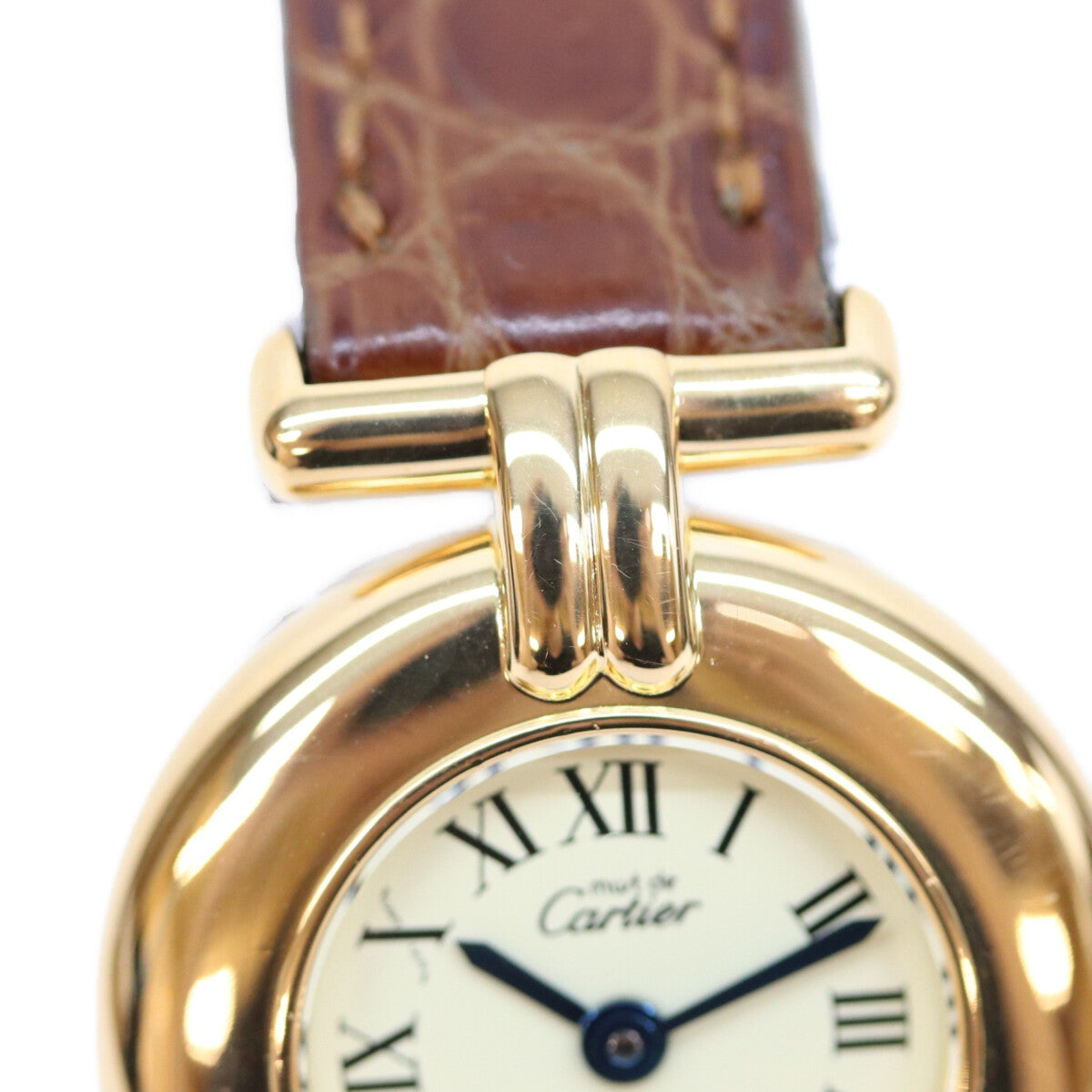 Cartier カルティエ W1000653 925 マストコリゼSM アイボリーローマ文字盤 ヴェルメイユ QZ 時計 腕時計