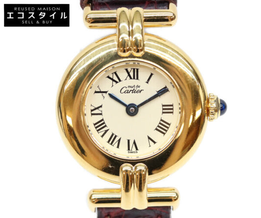 Cartier カルティエ マストコリゼ W1000653 590002C109631 925　クロコベルト 腕時計