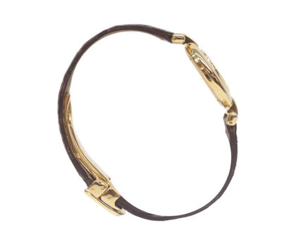 Cartier カルティエ 00s W1011554 925 マストコリゼヴェルメイユSM 白抜きローマ文字盤 革 QZ 腕時計