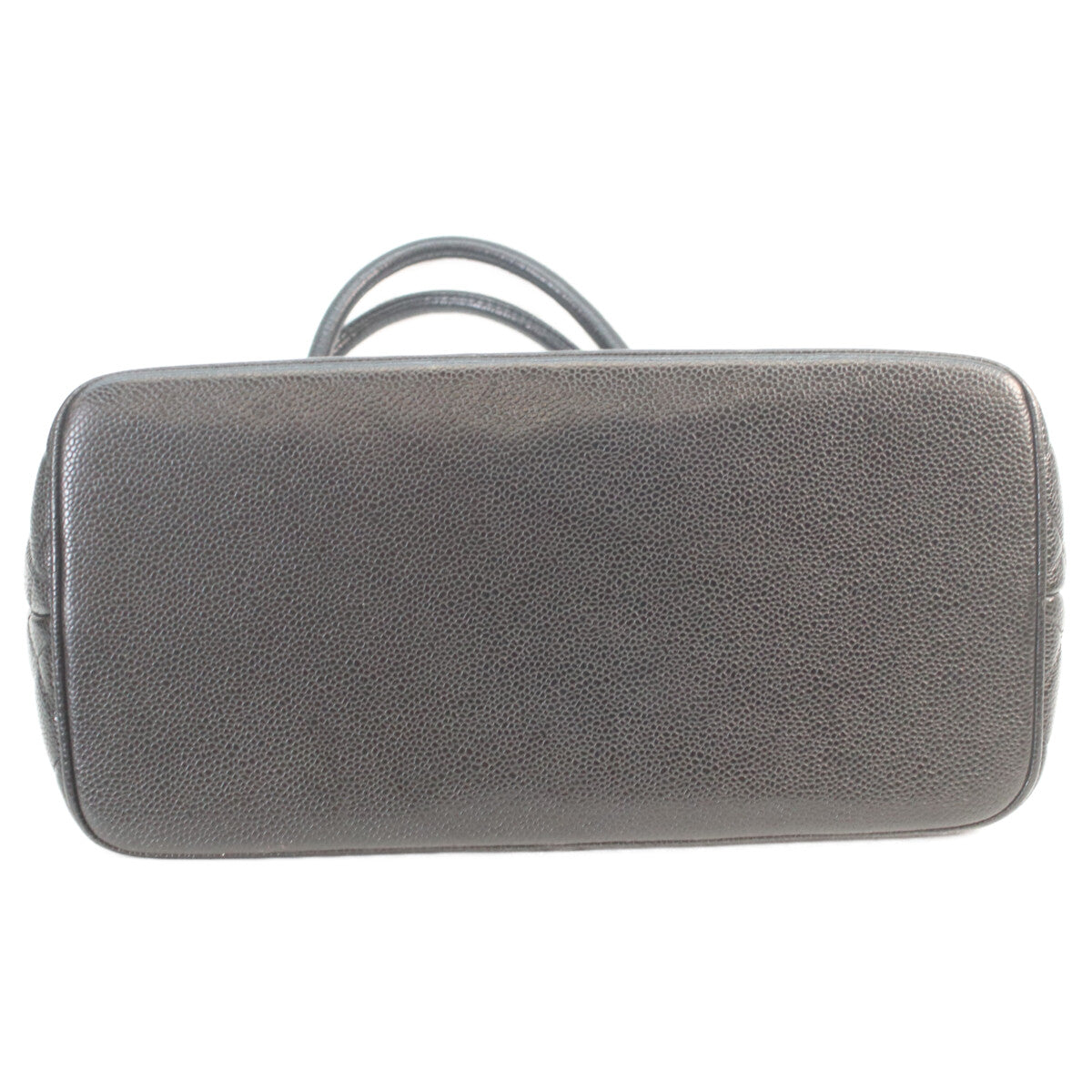CHANEL シャネル 6番 A01804 黒 キャビア シルバー金具 復刻トート