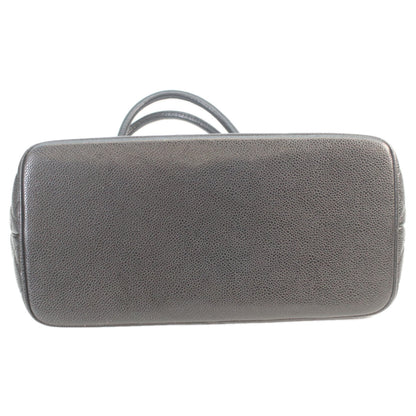 CHANEL シャネル 6番 A01804 黒 キャビア シルバー金具 復刻トート トートバッグ