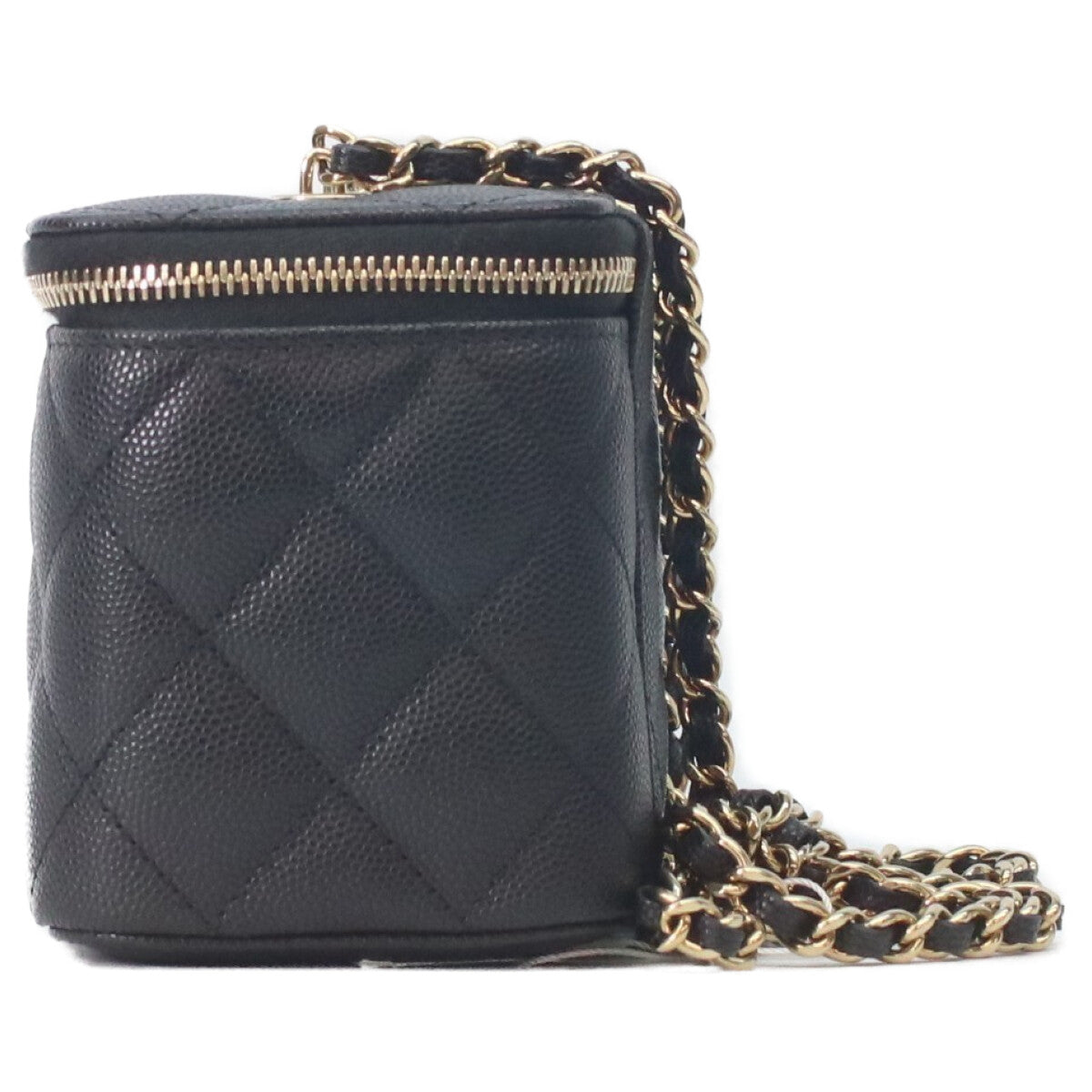 CHANEL Chanel AP1341 Black Caviar Gold Hardware Vanity Chain Shoulder Bag Shoulder Bag