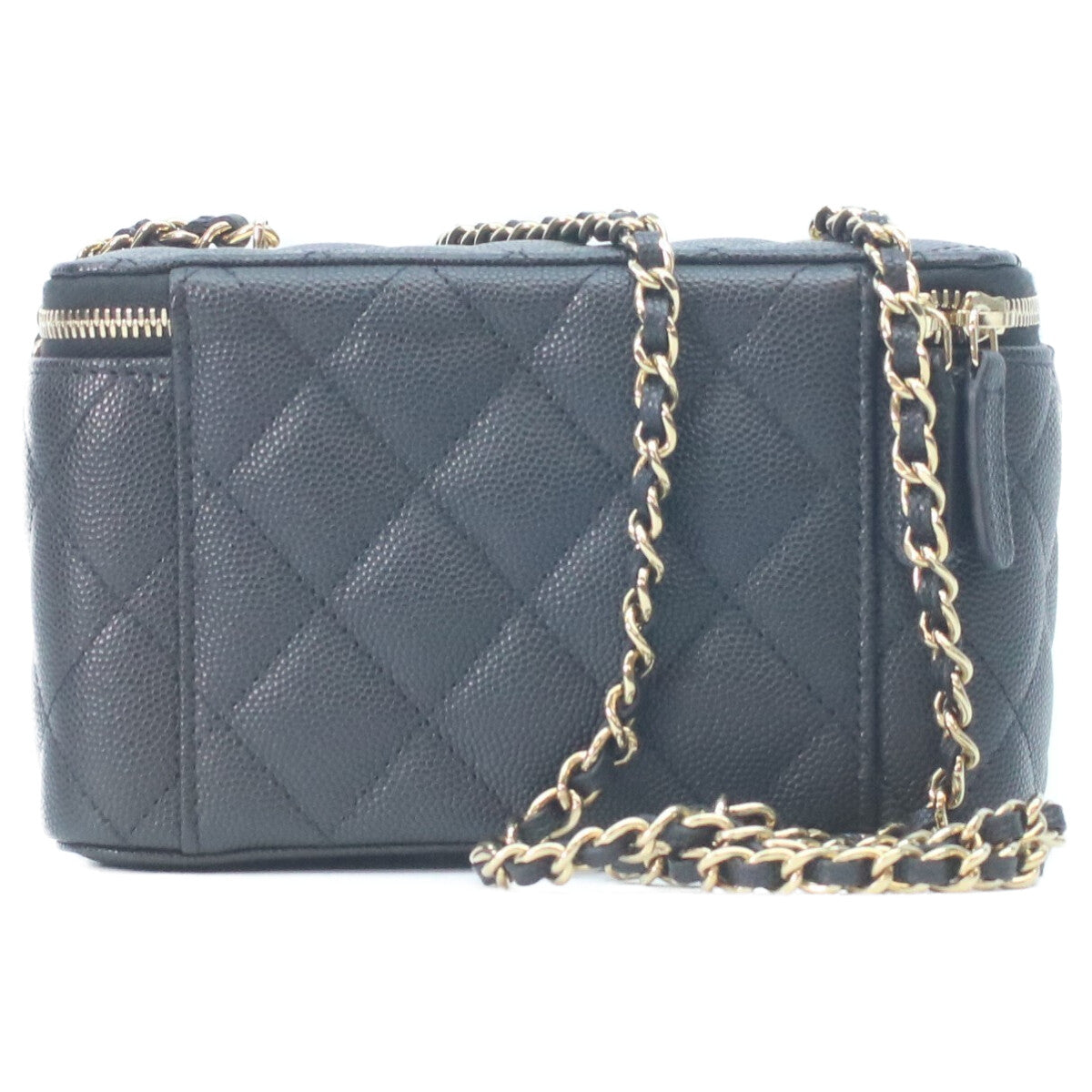 CHANEL Chanel AP1341 Black Caviar Gold Hardware Vanity Chain Shoulder Bag Shoulder Bag