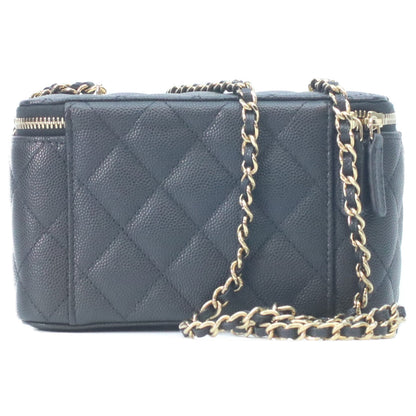 CHANEL Chanel AP1341 Black Caviar Gold Hardware Vanity Chain Shoulder Bag Shoulder Bag