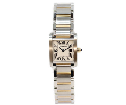 Cartier カルティエ W51007Q4 SS YG タンクフランセーズSM QZ 腕時計