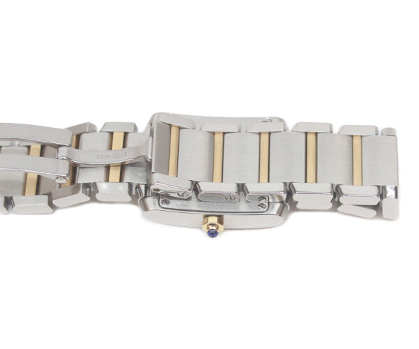 Cartier カルティエ W51007Q4 SS YG タンクフランセーズSM QZ 腕時計
