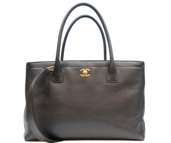 CHANEL シャネル 14番 A15206 黒 グレインドカーフ ゴールド金具 2WAY エグゼクティブトート トートバッグ