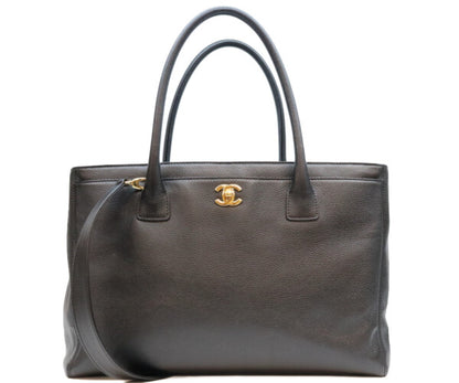 CHANEL シャネル 14番 A15206 黒 グレインドカーフ ゴールド金具 2WAY エグゼクティブトート トートバッグ