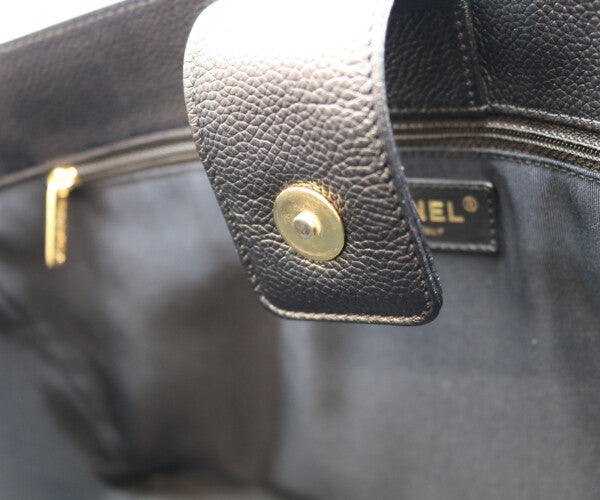 CHANEL シャネル 14番 A15206 黒 グレインドカーフ ゴールド金具 2WAY エグゼクティブトート トートバッグ