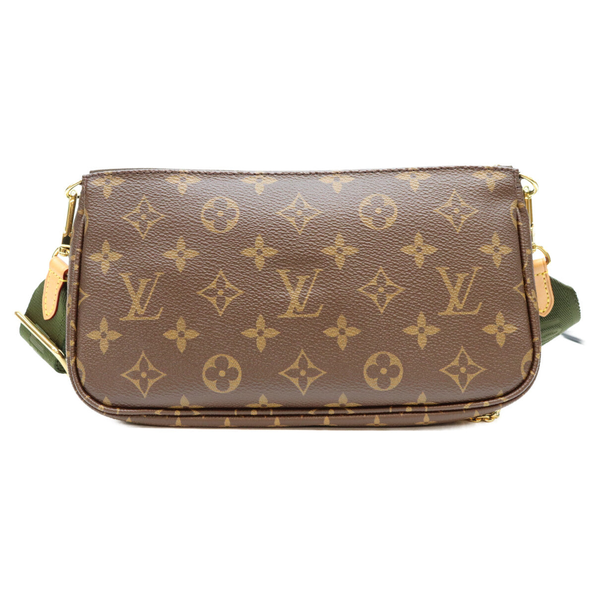 LOUIS VUITTON ルイヴィトン M44813 モノグラム カーキバンド ミュルティポシェットアクセソワール ショルダーバッグ