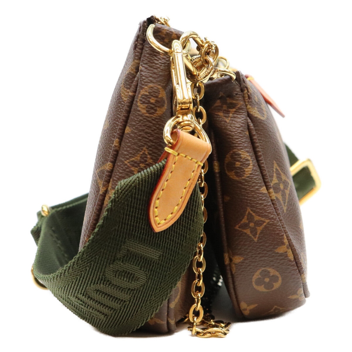 LOUIS VUITTON ルイヴィトン M44813 モノグラム カーキバンド ミュルティポシェットアクセソワール ショルダーバッグ