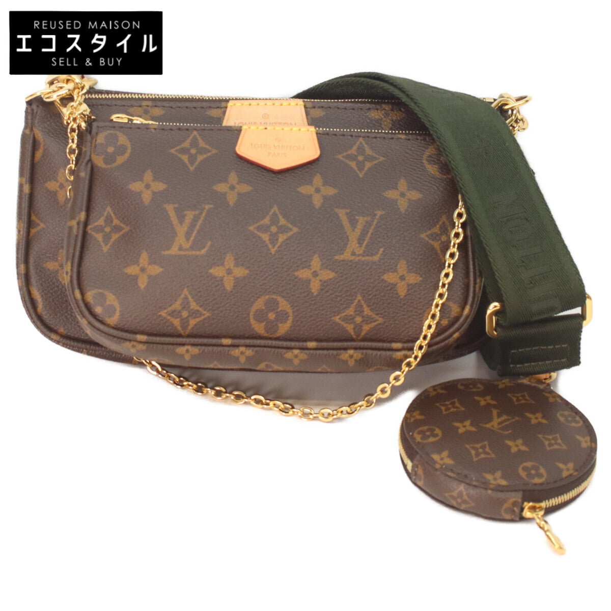LOUIS VUITTON ルイヴィトン M44813 モノグラム カーキバンド