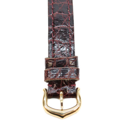 Cartier カルティエ 95年 W1000654 925 マストコリゼヴェルメイユSM アイボリー文字盤 QZ 革 腕時計