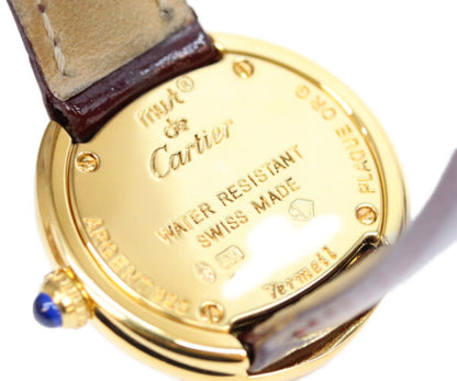 Cartier カルティエ W1010744 925 マストトリニティヴェルメイユSM 飛びアラビアホワイト文字盤 QZ 腕時計