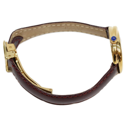 Cartier カルティエ W1010744 925 マストトリニティヴェルメイユSM 飛びアラビアホワイト文字盤 QZ 腕時計