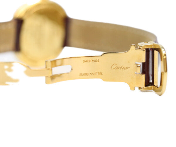 Cartier カルティエ W1010744 925 マストトリニティヴェルメイユSM 飛びアラビアホワイト文字盤 QZ 腕時計