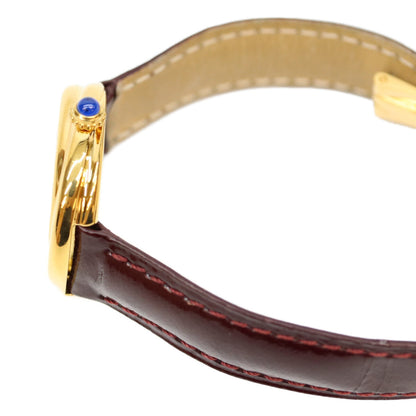 Cartier カルティエ W1010744 925 マストトリニティヴェルメイユSM 飛びアラビアホワイト文字盤 QZ 腕時計