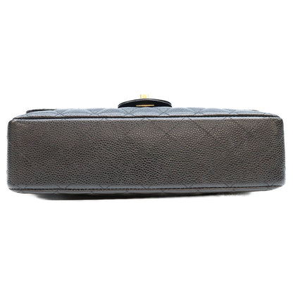 CHANEL シャネル 19番 A01112 黒 キャビア ゴールド金具 マトラッセ25 ショルダーバッグ