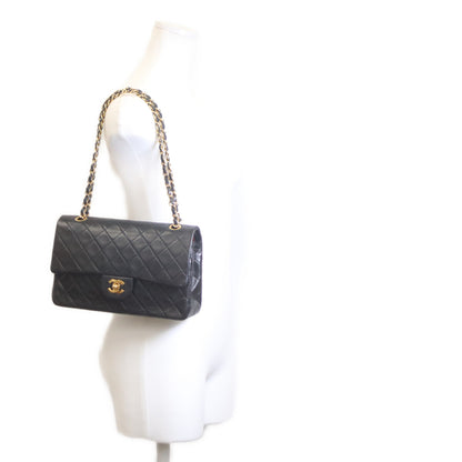 CHANEL シャネル 1番 A01112 黒 ラム ゴールド金具 マトラッセ25 ショルダーバッグ