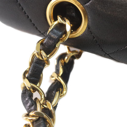 CHANEL シャネル 1番 A01112 黒 ラム ゴールド金具 マトラッセ25 ショルダーバッグ