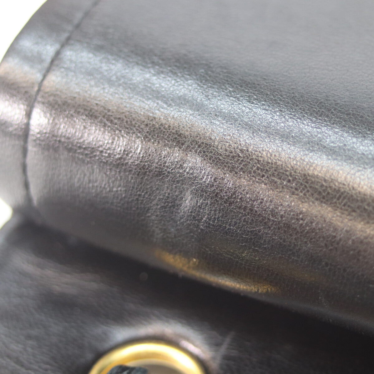 CHANEL シャネル 1番 A01112 黒 ラム ゴールド金具 マトラッセ25 ショルダーバッグ