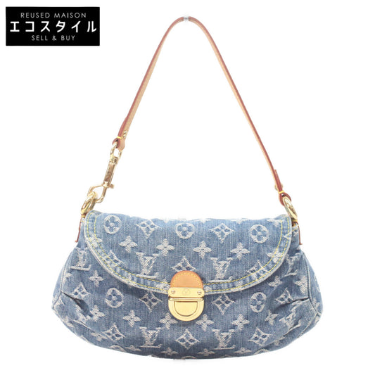 LOUIS VUITTON ルイヴィトン 05年 M95050 モノグラムデニム ミニプリーティ ハンドバッグ
