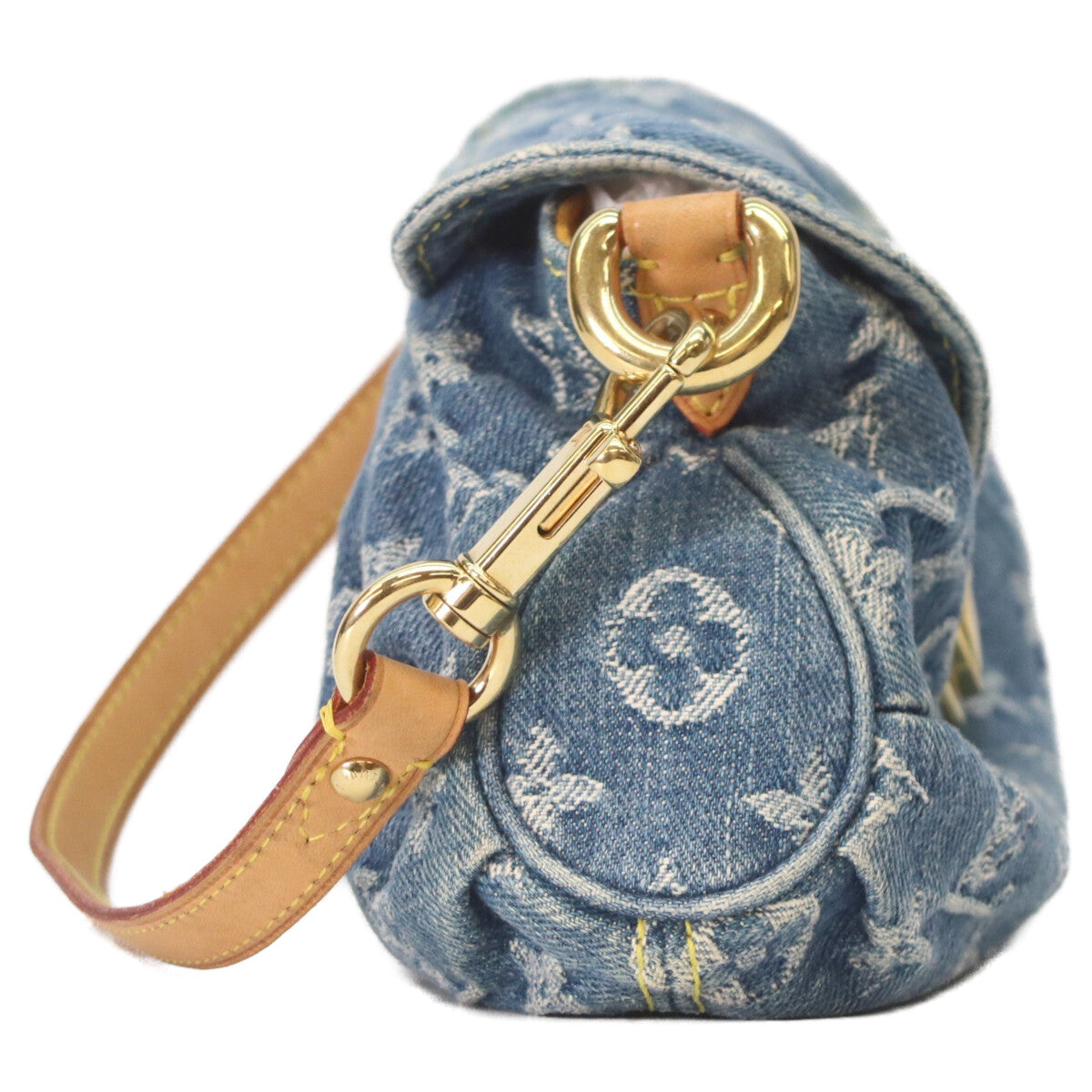 TP5 ルイヴィトン　モノグラム　ハンドバッグ　クラッチバッグ LOUIS VUITTON ルイヴィトン 05年 M95050 モノグラムデニム ミニ