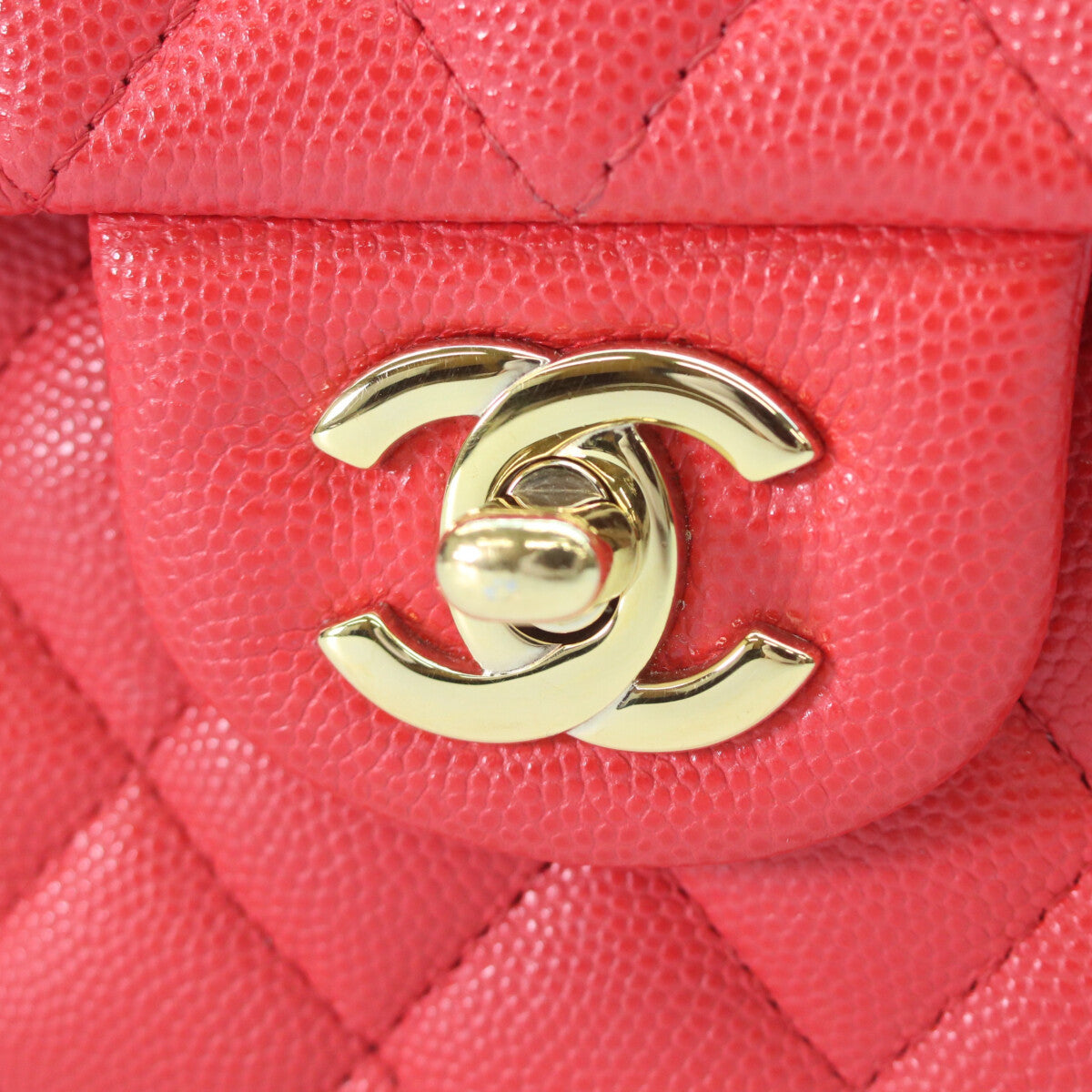 CHANEL 香奈儿 29号 A01113 红色 鱼子酱皮 金色五金 菱格纹23 单肩包