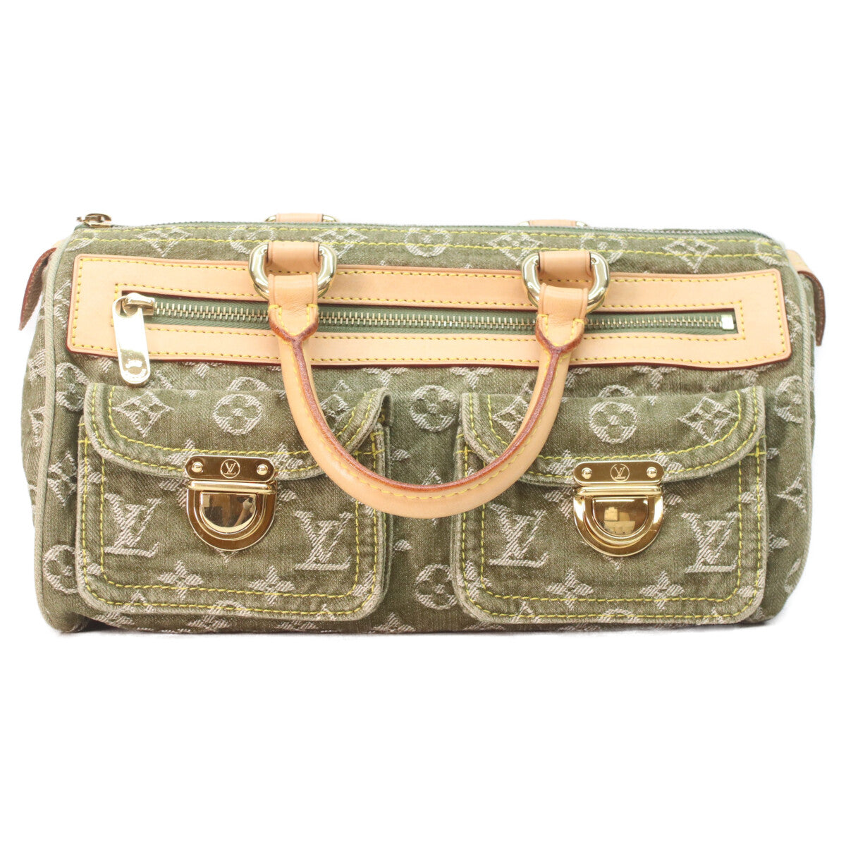 LOUIS VUITTON ルイヴィトン 06年 M95215 モノグラムデニム リケン ネオスピーディ ハンドバッグ
