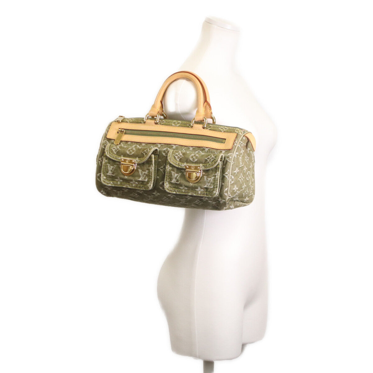 LOUIS VUITTON ルイヴィトン 06年 M95215 モノグラムデニム リケン ネオスピーディ ハンドバッグ