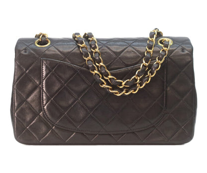 CHANEL シャネル 4番 A01113 黒ラム ゴールド金具 Wフラップ マトラッセ23 ショルダーバッグ