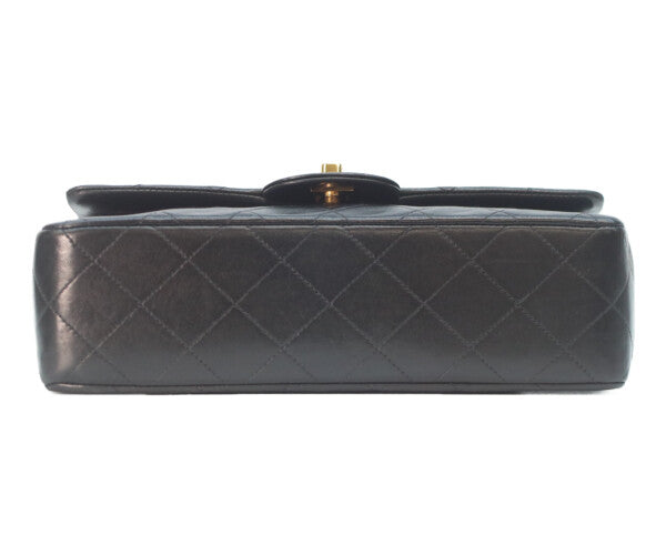 CHANEL シャネル 4番 A01113 黒ラム ゴールド金具 Wフラップ マトラッセ23 ショルダーバッグ