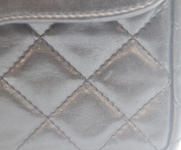CHANEL シャネル 0番 黒ラム ダブルフラップ パリ限定 ミニマトラッセ22 ショルダーバッグ