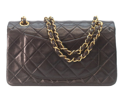 CHANEL シャネル 2番 A01113 黒ラム ゴールド金具 Wフラップ マトラッセ23 ショルダーバッグ