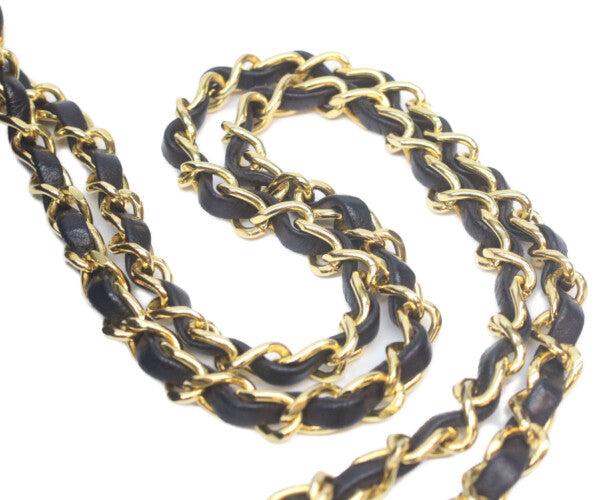CHANEL シャネル 1番 A01112 黒ラム ゴールド金具 Wフラップ マトラッセ25 ショルダーバッグ