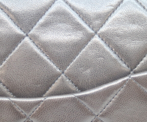 CHANEL シャネル 2番 A01112 黒ラム ゴールド金具 Wフラップ マトラッセ25 ショルダーバッグ
