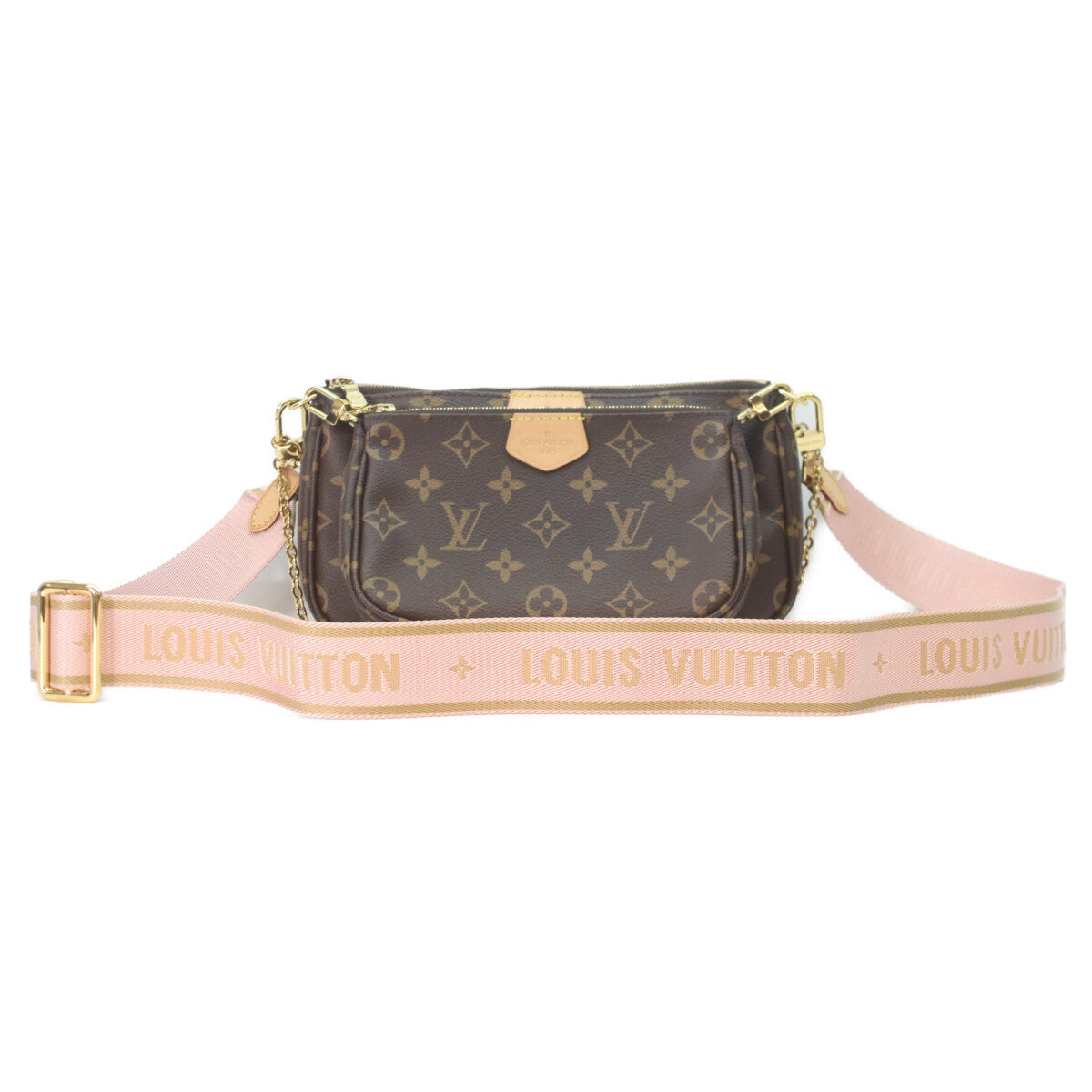 LOUIS VUITTON ルイヴィトン M44840 ローズクレール モノグラム ミュルティポシェットアクセソワール ショルダーバッグ