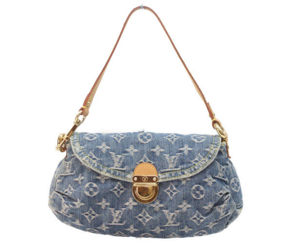 LOUIS VUITTON ルイヴィトン 06年 M95050 モノグラムデニム ミニプリーティ ショルダーバッグ