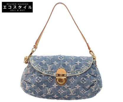 LOUIS VUITTON ルイヴィトン 06年 M95050 モノグラムデニム ミニプリーティ ショルダーバッグ